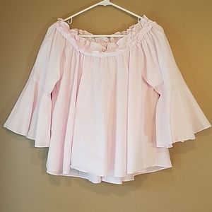 Forever21 pink cotton Bell sleeve top, small